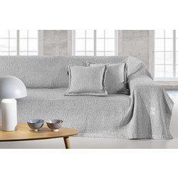 Guy Laroche Ριχτάρι Τριθέσιου Καναπέ 170x300 Cooling Silver Με Μαξιλαροθήκη