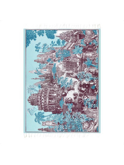 Inoui Editions Piranesi Πετσέτα Θαλάσσης Τιρκουάζ 140x190cm FO231PI29