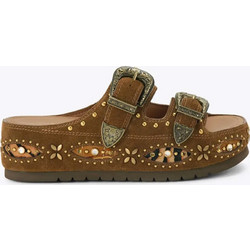 Kurt Geiger Καλοκαιρινές Γυναικείες Πλατφόρμες Χαμηλές Καφέ 5843730209-30