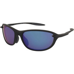 Maui Jim MJ0338S 002 Ανδρικά Γυαλιά Ηλίου Οβάλ Κοκάλινα Μαύρα με Μπλε Φακό