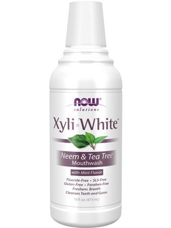 Now Solutions XyliWhite Neem & Tea Tree Στοματικό Διάλυμα για Προστασία Ούλων 743ml