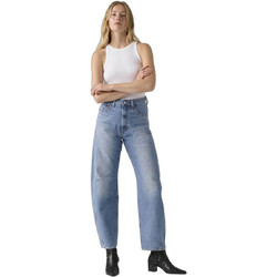 Levi's Ψηλόμεσο Γυναικείο Τζιν Παντελόνι Barrel Εφαρμογή Μπλε 003V5-0002