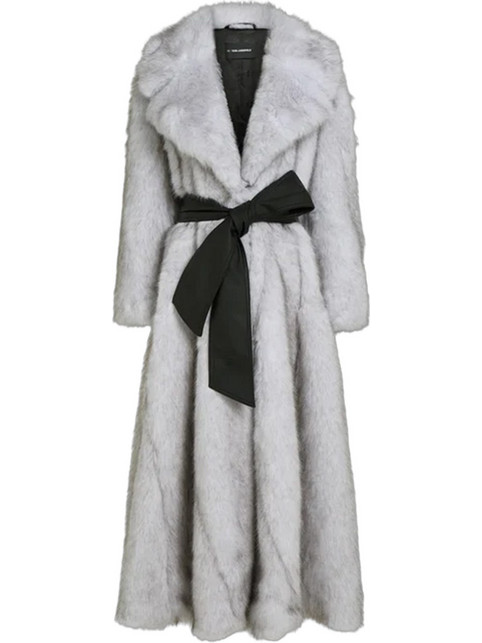 Karl Lagerfeld Γυναικεία Γούνα Μακριά Γκρι B4W15053-101