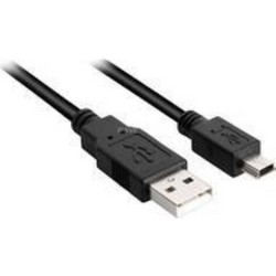 Sharkoon Καλώδιο USB-A Male 2.0 to USB-B Mini Male 3m Black 4044951015580