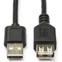 Nedis CCGB60010BK30 Καλώδιο USB-A Male 2.0 to USB-A Female 3m Black