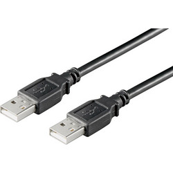 06.005.0021 Καλώδιο USB-A Male 2.0 to USB-A Male 5m Black
