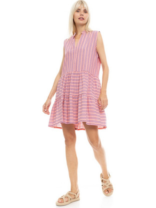Pink Label Mini Καλοκαιρινό Καθημερινό Φόρεμα Ροζ B442