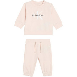 Calvin Klein Βρεφικό Σετ Φόρμας για Κορίτσι Χειμωνιάτικο Σομόν LV1CKTJI13-T0R