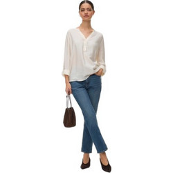 Vero Moda Γυναικείο Τζιν Παντελόνι Κανονική Εφαρμογή Μπλε 10342051