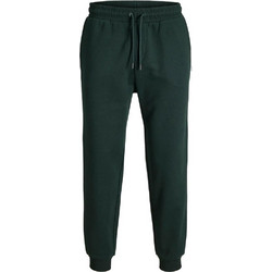 Jack & Jones Ανδρικό Παντελόνι Φόρμας Fleece με Λάστιχο Κυπαρισσί 12249274