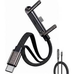 Ezra DC422 Braided Angle 90° Flat USB-C to USB-C 240W 1.5m Black