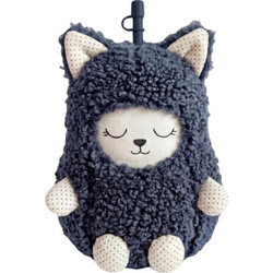 Asobu Fuzzie Cat Παιδικό Παγούρι Θερμός Ανοξείδωτο BPA Free με Καλαμάκι Ανθρακί 360ml