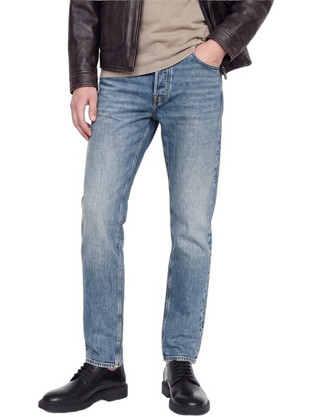 Jack & Jones Ανδρικό Τζιν Παντελόνι Ελαστικό Κανονική Εφαρμογή Γαλάζιο 12300787