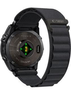Tech-Protect Nylon Pro Λουράκι Υφασμάτινο Black (Garmin 47mm)