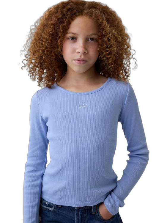 Gap Παιδικό T-Shirt Μακρυμάνικο Λιλά 908915002