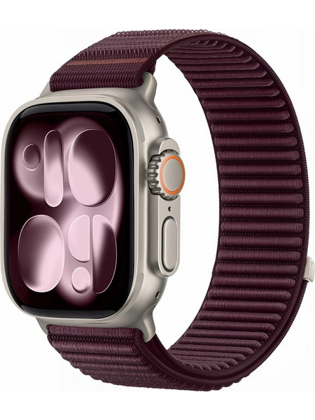Tech-Protect NylonLoop Λουράκι Υφασμάτινο Deep Burgundy (Apple Watch 44 / 45 / 46 / 49mm)