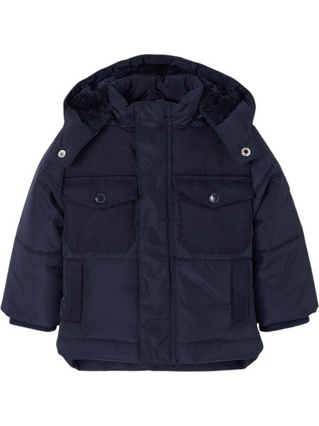 Boboli Παιδικό Μπουφάν Χειμωνιάτικο Puffer Navy Μπλε 864042-2440