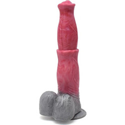 FAAK Chiron Dildo με Βεντούζα & Όρχεις 25.5cm Ροζ