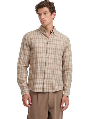 Casual Friday Jose Ανδρικό Πουκάμισο Καρό Simply Taupe