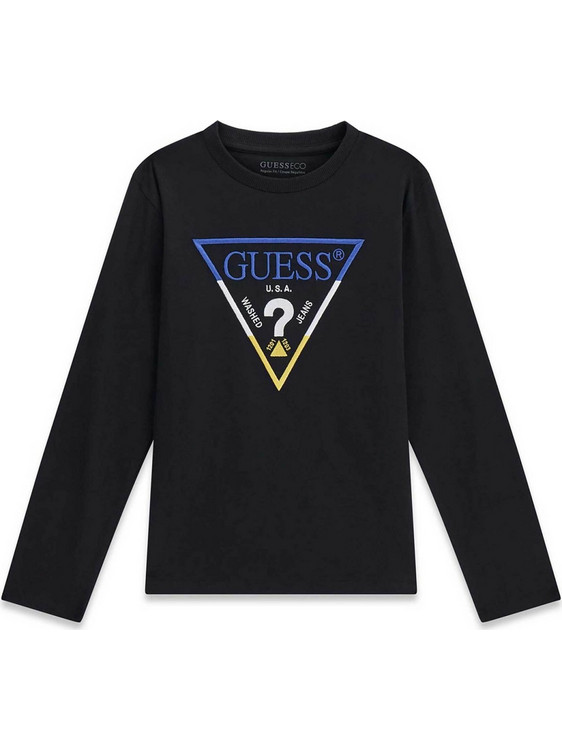 Guess Παιδικό T-Shirt Μακρυμάνικο Μαύρο L6YI14K3734