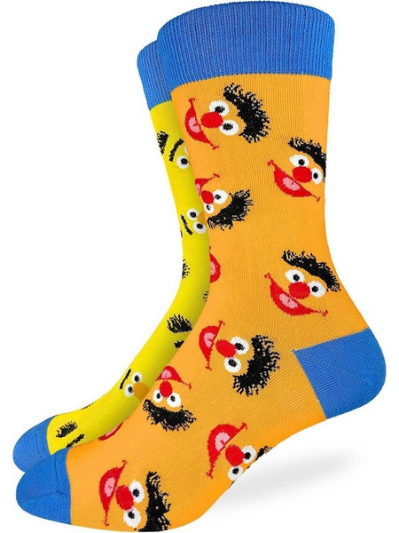 Good Luck Sock Sesame Street Bert and Ernie Ανδρικές Κάλτσες Ψηλές με Σχέδια Πολύχρωμες GLS-1811
