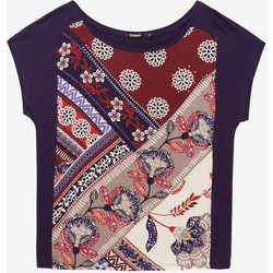 Desigual Ganges Γυναικείο Καλοκαιρινό Top Navy Μπλε 19SWTKBG-5000