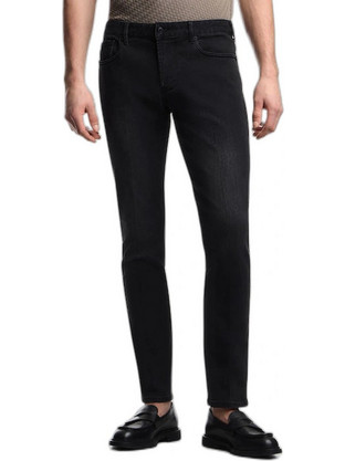 Emporio Armani Ανδρικό Τζιν Παντελόνι Ελαστικό Slim Εφαρμογή Μαύρο EM000121AF15954-M8001