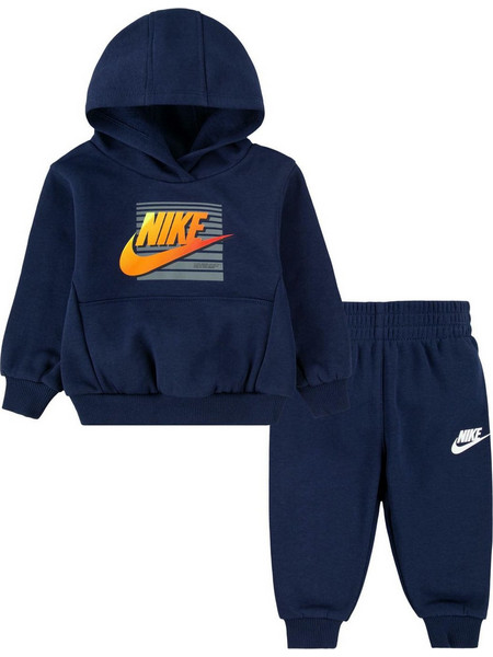Nike Παιδικό Σετ Φόρμας Navy Μπλε Κίτρινο 66M412-U90
