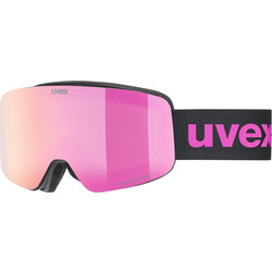 Uvex Pwdr FM Μάσκα Σκι & Snowboard Ενηλίκων με Φακό Καθρέπτη Ροζ