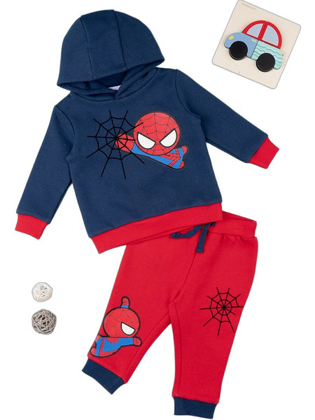 Prenatal Spider-Man Βρεφικό Σετ για Αγόρι Χειμωνιάτικο Navy Μπλε Κόκκινο 706344