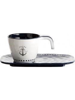 Marine Business Sailor Soul Σετ Φλιτζάνια Espresso & Ελληνικού Καφέ Πολύχρωμα 80ml 6τμχ 14006