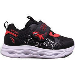 Fila Dino 2 Παιδικά Sneakers με Φωτάκια Μαύρα Κόκκινα 7BK63002-001