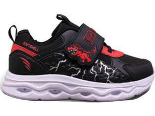 Fila Dino 2 Παιδικά Sneakers με Φωτάκια Μαύρα Κόκκινα 7BK63002-001