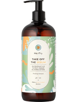 HairTry Take Off The Sebum Cleansing Σαμπουάν για Λάμψη για Λιπαρά Μαλλιά 500ml