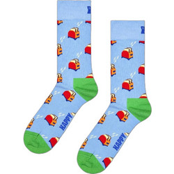 Happy Socks Have A Toast Ανδρικές Κάλτσες Ψηλές με Σχέδια Γαλάζιες P006476