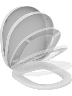 Ideal Standard Καπάκι Λεκάνης Οβάλ Πλαστικό Soft Close Λευκό 43x36.5cm E712701