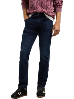 Pepe Jeans Ανδρικό Τζιν Παντελόνι Slim Εφαρμογή Navy Μπλε PJ0APPM20738987UG200