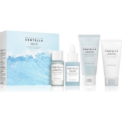 Skin1004 Madagascar Centella Hyalu-Cica Brightening Toner 30ml + Blue Serum 30ml + Sleeping Mask 30ml + Moisture Cream 30ml