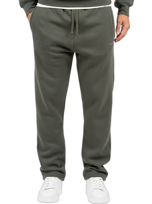 Rebase Ανδρικό Παντελόνι Φόρμας Fleece Χακί 262RPAN-6048