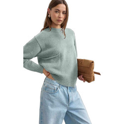 Topshop Γυναικεία Πλεκτή Μπλούζα Πράσινο Mint 31001417