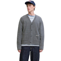 Jack & Jones Ανδρική Ζακέτα Πλεκτή με Κουμπιά Γκρι 12282732