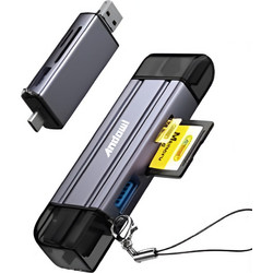 Andowl Q-HU620 Card Reader OTG USB-C & USB-A 3.2 Gen 1 για SD / microSD