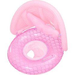 Yoyoso Βρεφικό Σωσίβιο Swimtrainer 70cm με Σκίαστρο Φούξια A81016