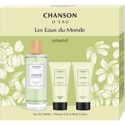 Chanson D'Eau Les Eaux du Monde Jasmine Eau de Toilette 100ml + Shower Gel 50ml + Body Lotion 50ml