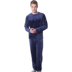 Mario Uomo Χειμωνιάτικες Ανδρικές Πιτζάμες Fleece Navy Μπλε 26650-006