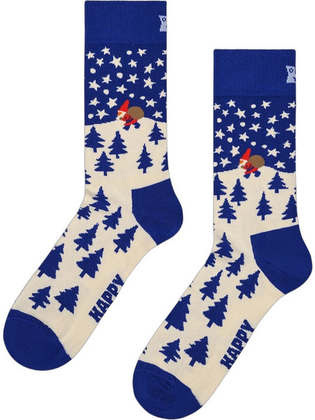 Happy Socks Santa On The Way Χριστουγεννιάτικες Ανδρικές Κάλτσες Ψηλές Πολύχρωμες P006085