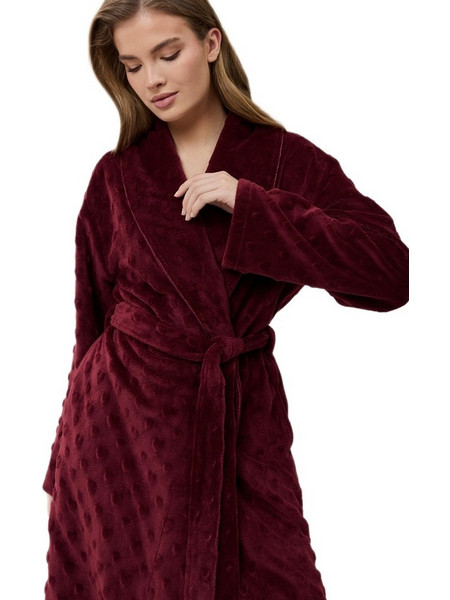Aruelle Γυναικεία Ρόμπα Χειμωνιάτικη Fleece Μπορντό 39.02.23.084