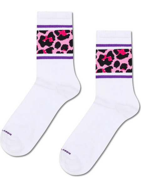 Happy Socks Leo Ανδρικές Κάλτσες Ψηλές Λευκές P006902