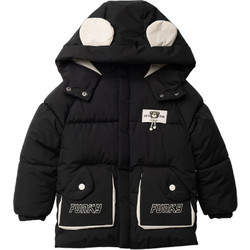 Funky Παιδικό Μπουφάν Χειμωνιάτικο Puffer Μαύρο 227-318111-1