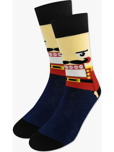 NODO Nutcracker Χριστουγεννιάτικες Βαμβακερές Ανδρικές Κάλτσες Ψηλές Πολύχρωμες S16490